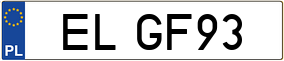 Truck License Plate